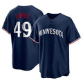 M.Twins #49 Pablo Lopez Player Navy Replica Alternate Home Gdoa Stitched Jerseys