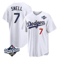 LA.Dodgers #7 Blake Snell Player Gold White 2026 Collection Stadium Limited World Series Gdoa Stitched Jerseys