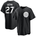 C.Cubs #27 Seiya Suzuki Player Black Game Gdoa Stitched Jerseys