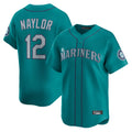 S.Mariners #12 Josh Naylor Player Teal Home Limited Stitched Jerseys
