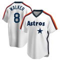 H.Astros #8 Christian Walker Player White Cooperstown Collection T-shirt Gdoa Stitched Jerseys