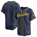 M.Brewers ## Brewers Blank Player Navy Home Limited Gdoa Stitched Jerseys