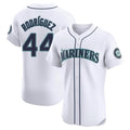 S.Mariners #44 Julio Rodriguez Player White Home Limited Elite Stitched Jerseys