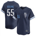 KC.Royals #55 Cole Ragans Player Navy City Connect Limited Home Gdoa Stitched Jerseys