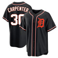 D.Tigers #30 Kerry Carpenter Player Black Fashion Out Home Game Gdoa Stitched Jerseys