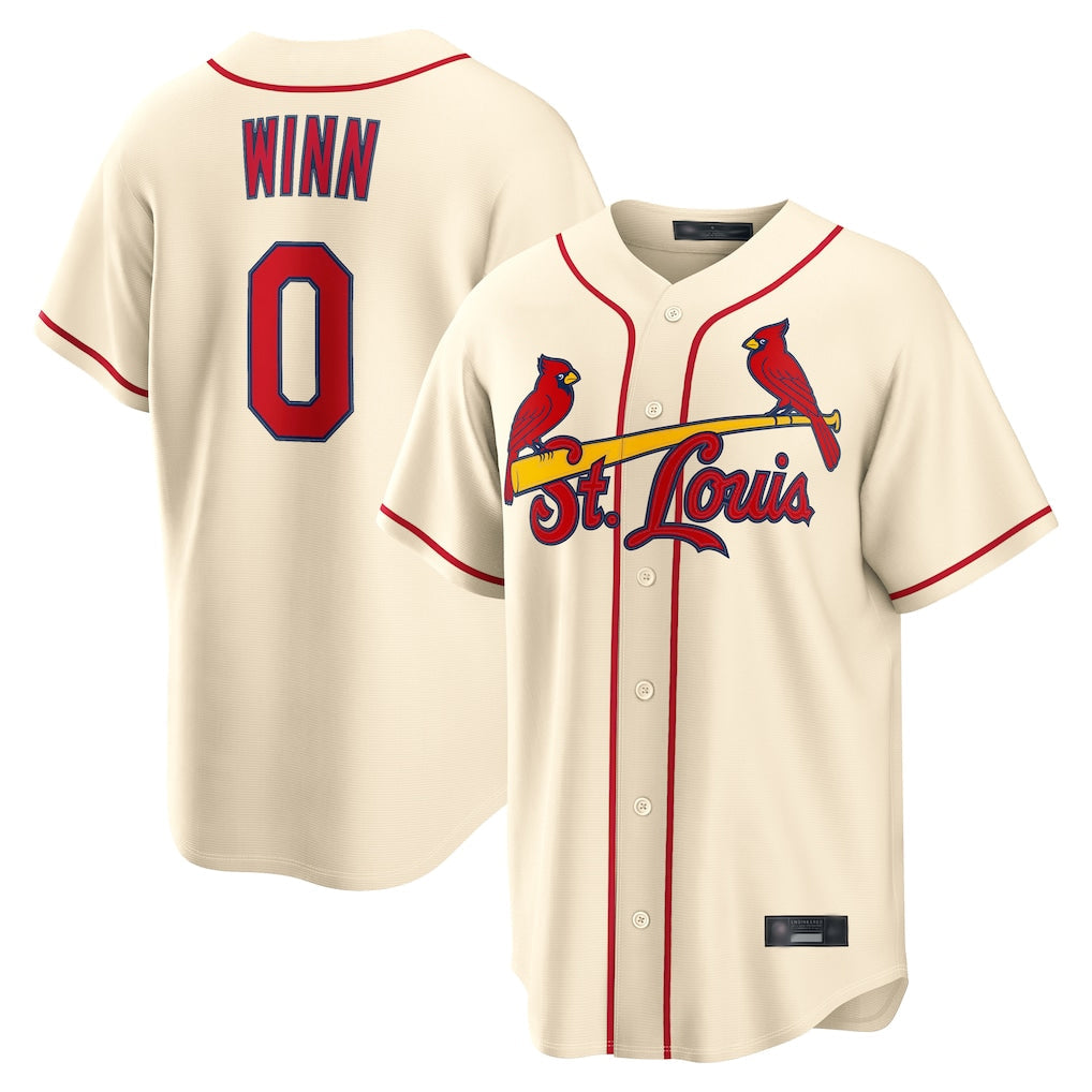 St. Louis Cardinals #0 Masyn Winn Player Cream Home Game Stitched Jerseys