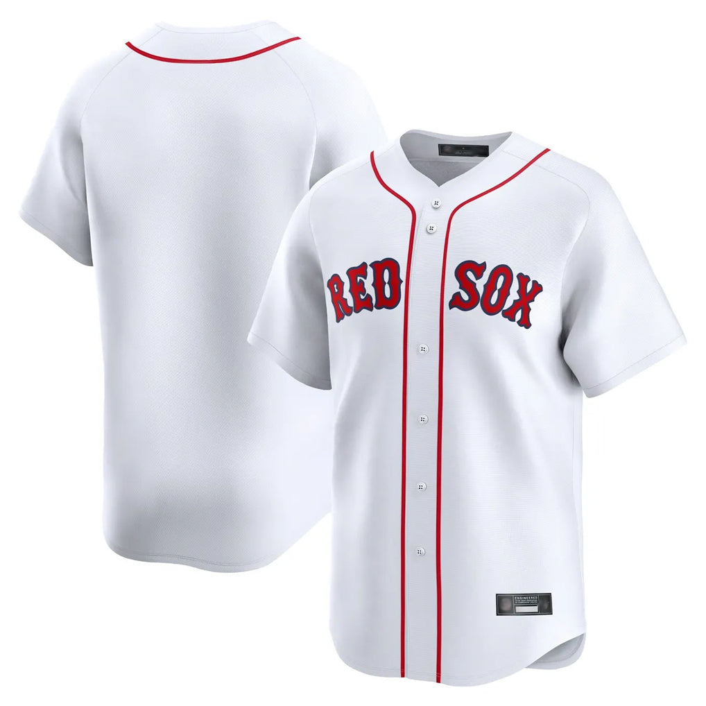 B.Red Sox ## Red Sox Blank Player White Limited Home Game Gdoa Stitched Jerseys