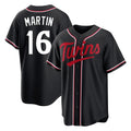 M.Twins #16 Austin Martin Player Black Fashion Out Home Limited Gdoa Stitched Jerseys