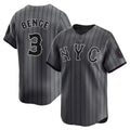 NY.Mets #3 Carson Benge Player Gray City Connect Limited Stitched Jerseys