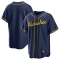 M.Brewers ## Brewers Blank Player Navy Home Game Gdoa Stitched Jerseys