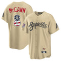 A.Diamondbacks #8 James McCann Player Tan USA 250 Fourth of July Home Game Gdoa250Ys Stitched Jerseys