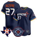 H.Astros #27 Jose Altuve Player Navy City Connect Texas Patch Vapor Premier Limited Home Gdoa Stitched Jerseys
