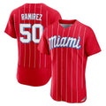 M.Marlins #50 Agustin Ramirez Player Red City Connect Home Limited Elite Gdoa Stitched Jerseys