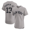 NY.Yankees #13 Jazz Chisholm Jr Player Gray Limited Elite Home Stitched Jerseys