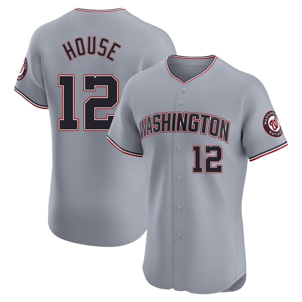 W.Nationals #12 Brady House Player Gray City Connect Elite Alternate Stitched Jerseys