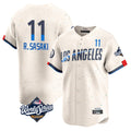 LA.Dodgers #11 Roki Sasaki Player Cream World Series City Connect Limited Home Gdoa Stitched Jerseys