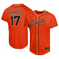 SF.Giants #17 Heliot Ramos Player Orange Home Limited Stitched Jerseys
