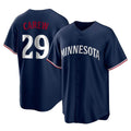 M.Twins #29 Rod Carew Player Navy Replica Alternate Home Gdoa Stitched Jerseys