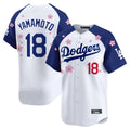 LA.Dodgers #18 Yoshinobu Yamamoto Player White-Royal Tokyo Series Vapor Premier Limited Gdoa Stitched Jerseys