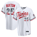 M.Twins #25 Byron Buxton Player White 2026 All-Star Edition Stars & Stripes Home Game Gdoa250Ys Stitched Jerseys