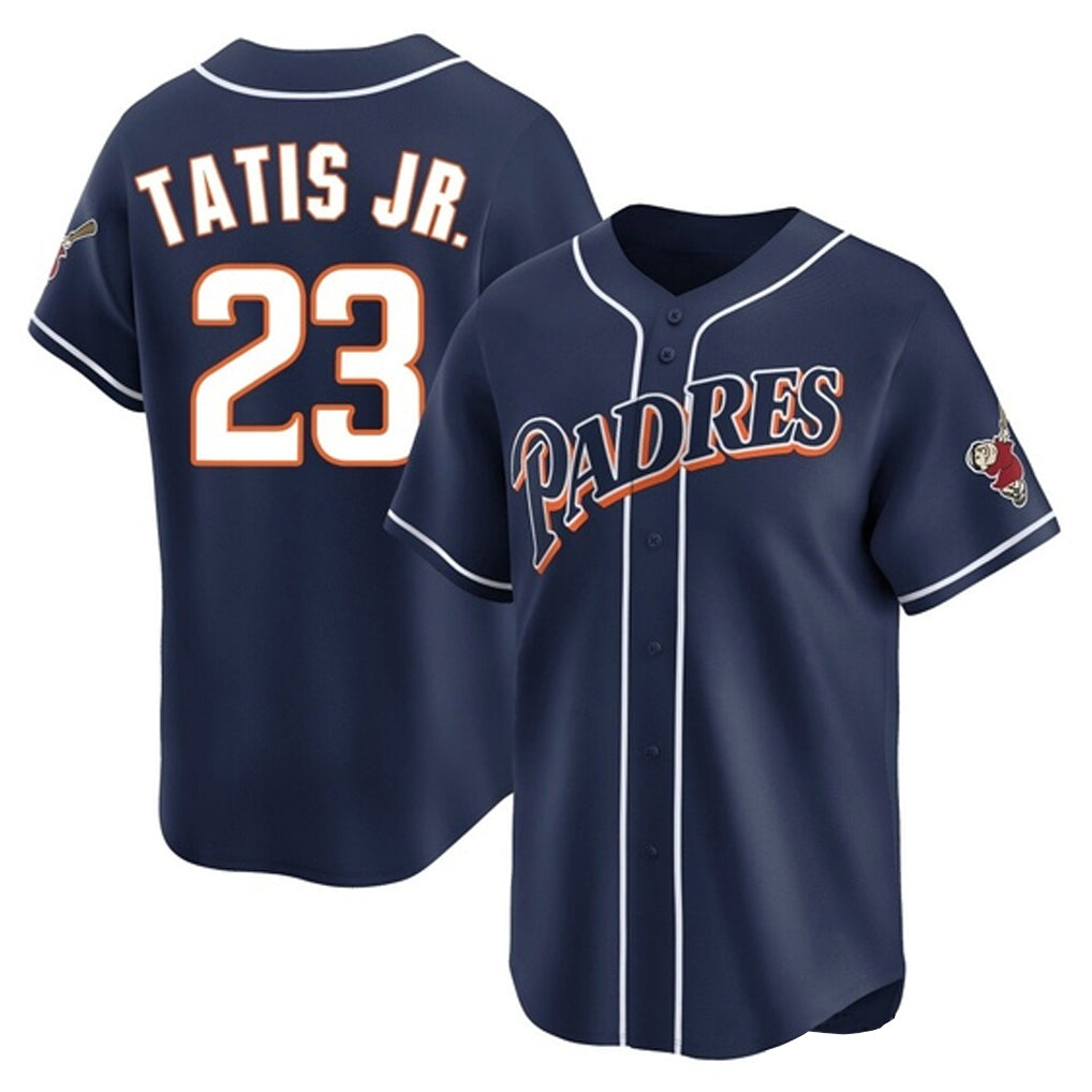 S.Diego Padres #23 Fernando Tatis Jr Player Navy Cooperstown Collection Limited Home Stitched Jerseys