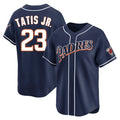S.Diego Padres #23 Fernando Tatis Jr Player Navy Cooperstown Collection Limited Home Stitched Jerseys