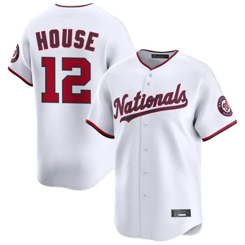 W.Nationals #12 Brady House Player White Alternate Limited Game Stitched Jerseys
