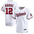 W.Nationals #12 Brady House Player White Alternate Limited Game Gdoa Stitched Jerseys