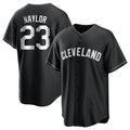 C.Guardians #23 Bo Naylor Player Black Home Game Gdoa Stitched Jerseys