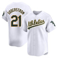 Athletics #21 Tyler Soderstrom player White Limited Home Stitched Jersey