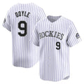 C.Rockies #9 Brenton Doyle Player White Limited Home Gdoa Stitched Jerseys