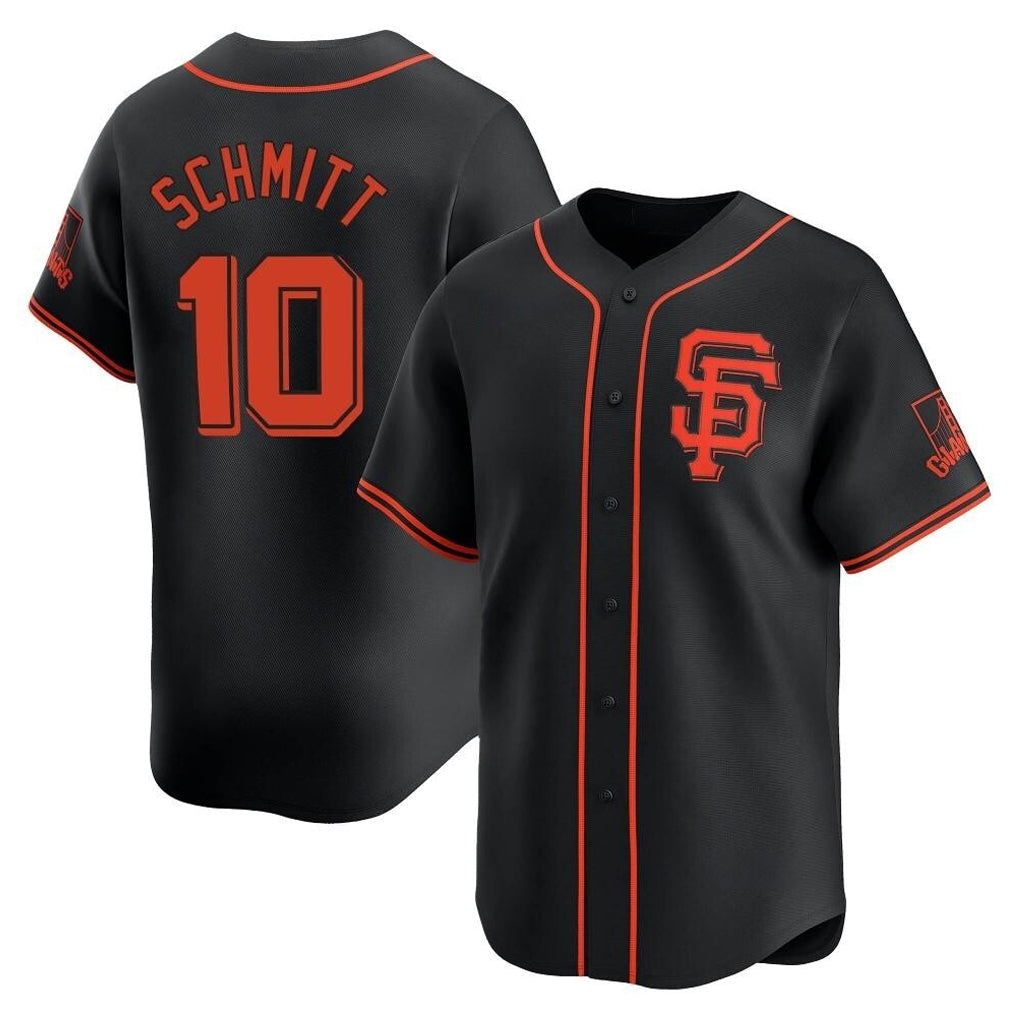 SF.Giants #10 Casey Schmitt Player  Black 2026 Home Limited Gdoa Stitched Jerseys