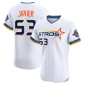 H.Astros #53 Cristian Javier Player White City Connect Limited Elite Home Gdoa Stitched Jerseys