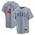 C.Cubs #4 Pete Crow-Armstrong Player Gray Home Game Gdoa Stitched Jerseys