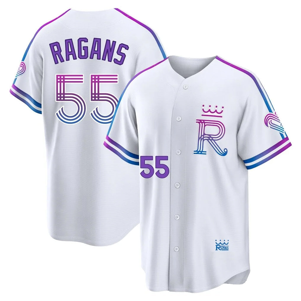 KC.Royals #55 Cole Ragans Player White 2026 City Connect Limited Home Gdoa Stitched Jerseys