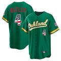 Athletics #4 Lawrence Butler Player Kelly Green USA 250 Fourth of July Home Game Gdoa250Ys Stitched Jerseys