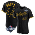 LA.Dodgers #44 Andy Pages Player Black World Series Snake Skin City Limited Elite Home Gdoa Stitched Jerseys