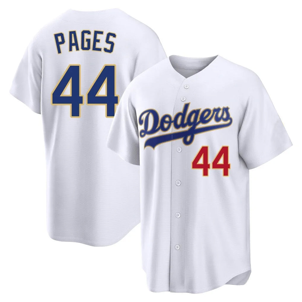 LA.Dodgers #44 Andy Pages Player Gold White 2026 Collection Stadium Limited Gdoa Stitched Jerseys