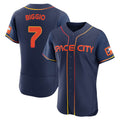 H.Astros #7 Craig Biggio Player Navy City Connect Limited Elite Home Gdoa Stitched Jerseys
