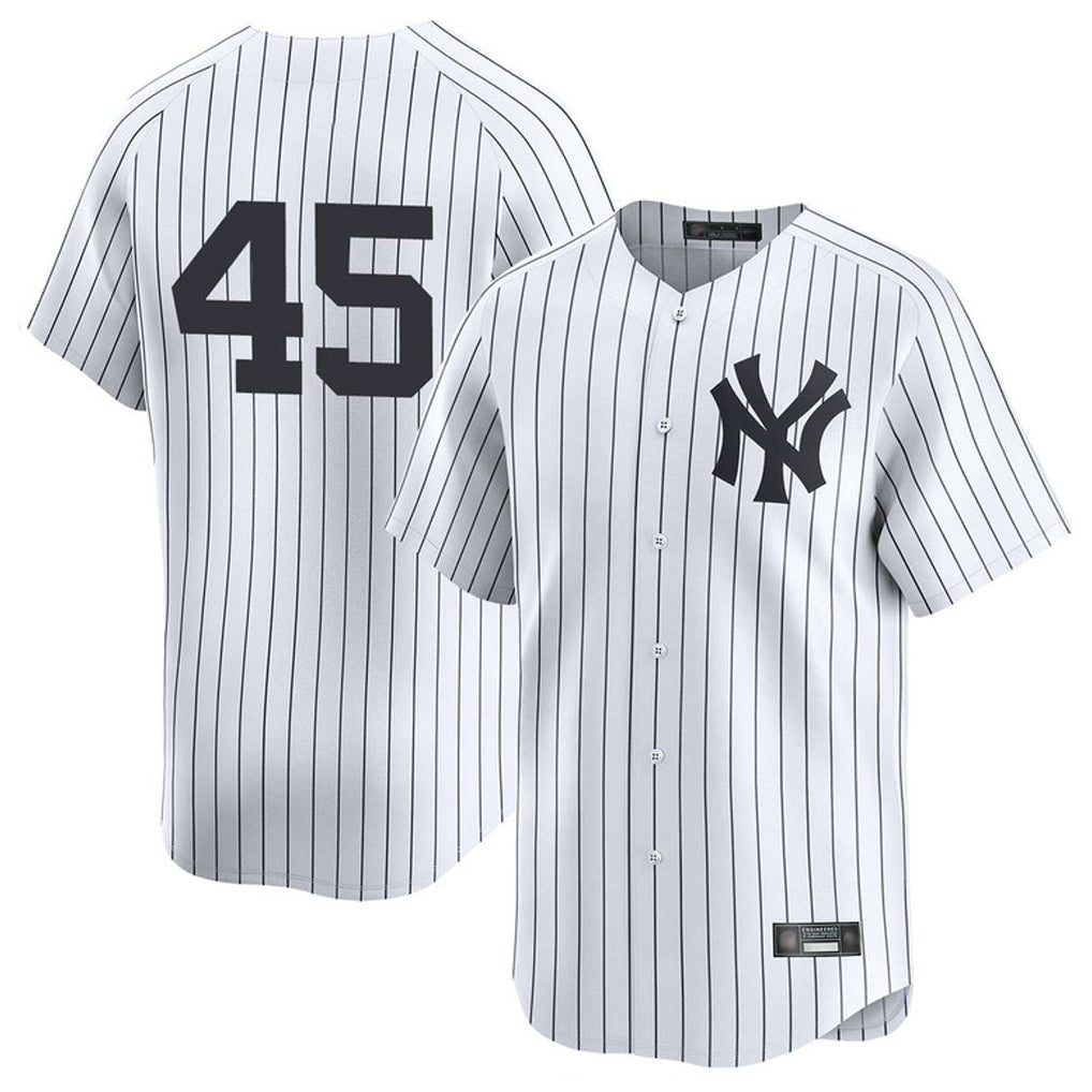 NY.Yankees #45 Gerrit Cole Player White Limited Home Stitched Jerseys