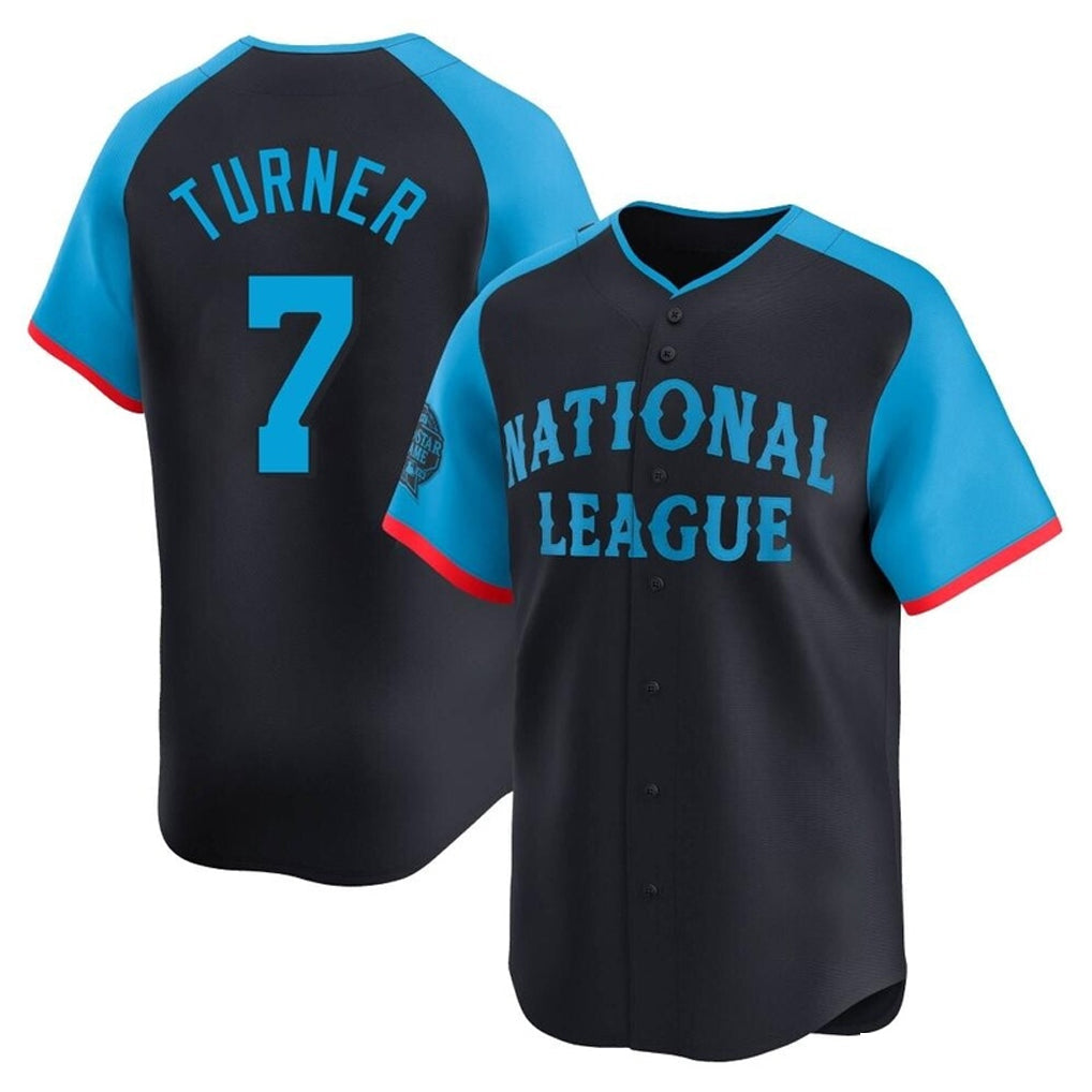 P.Phillies #7 Trea Turner Player Navy National League All-Star Limited Game Stitched Jerseys