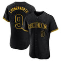 S.Diego Padres #9 Jake Cronenworth Player Black Snake Skin City Home Limited Elite Stitched Jerseys