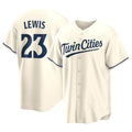 M.Twins #23 Royce Lewis Player Cream Game Limited Home Gdoa Stitched Jerseys
