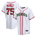 S.Mariners #75 Andres Munoz Player White 2026 World Classic Home Limited Gdoa Stitched Jerseys