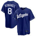 LA.Dodgers #8 Enrique Hern¨¢ndez Player Royal Game Gdoa Stitched Jerseys
