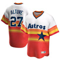 H.Astros #27 Jose Altuve Player Rainbow Cooperstown Collection T-shirt Gdoa Stitched Jerseys