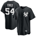 NY.Yankees #54 Max Fried Player Black Game Stitched Jerseys