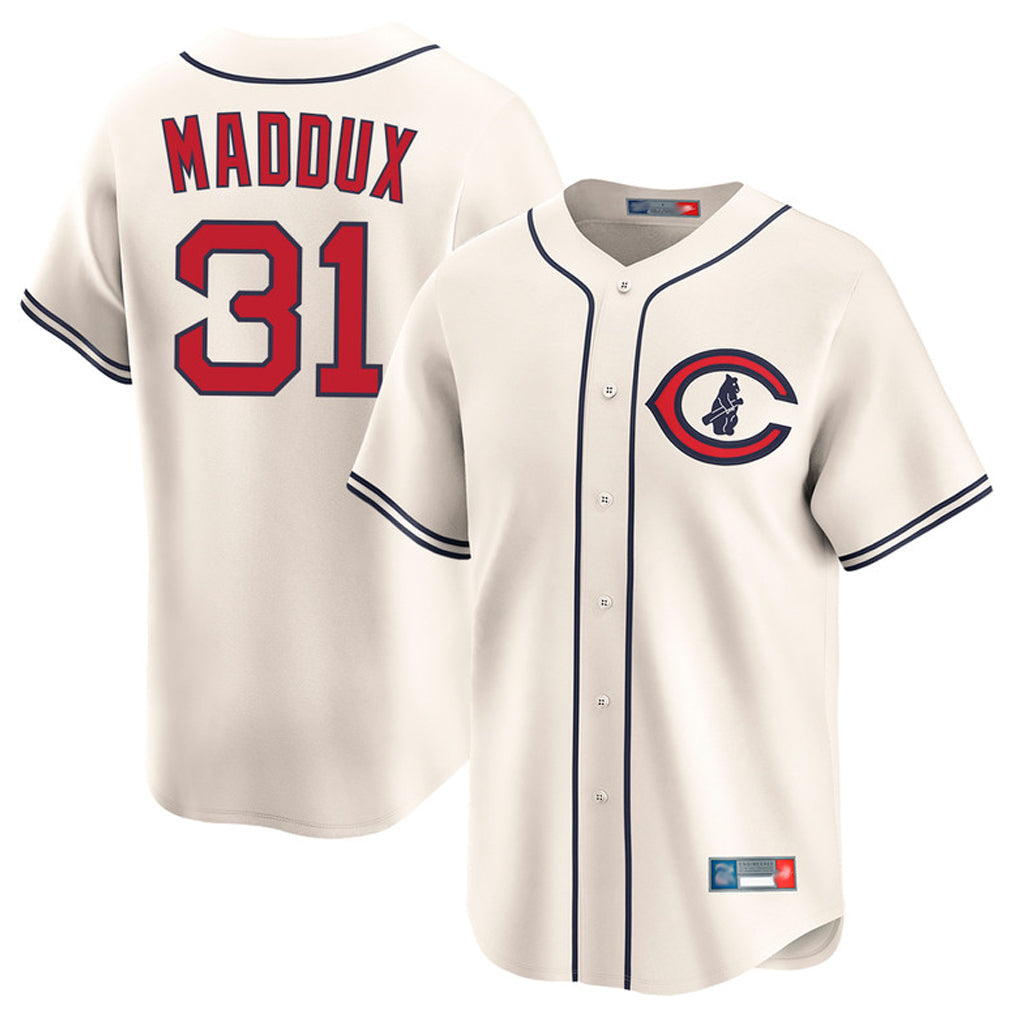 C.Cubs #31 Greg Maddux Player Cream Field of Dreams Limited Home Game Gdoa Stitched Jerseys