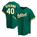 Athletics #40 Luis Severino player Green Replica Kelly Alternate Stitched Jersey