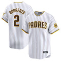 S.Diego Padres #2 Xander Bogaerts Player White Home Limited Stitched Jerseys